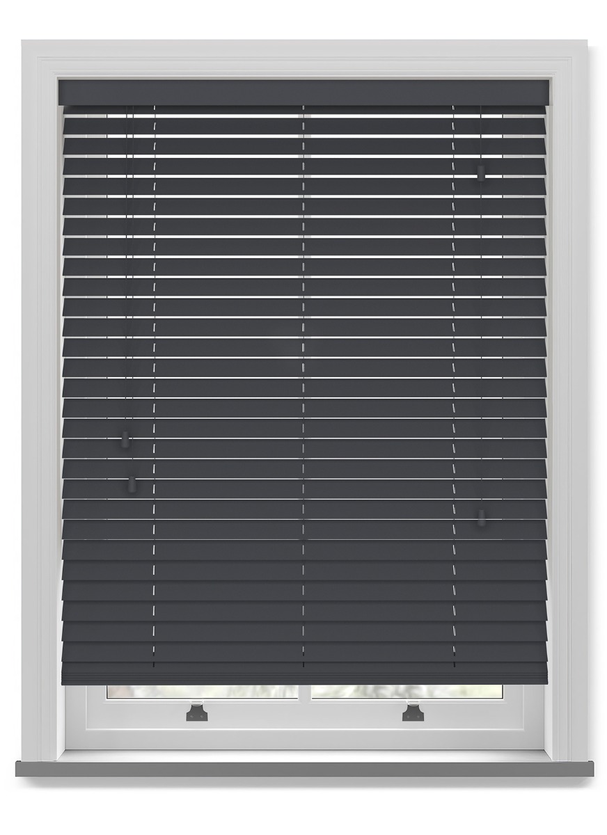 Deco Anthracite Wooden Blind