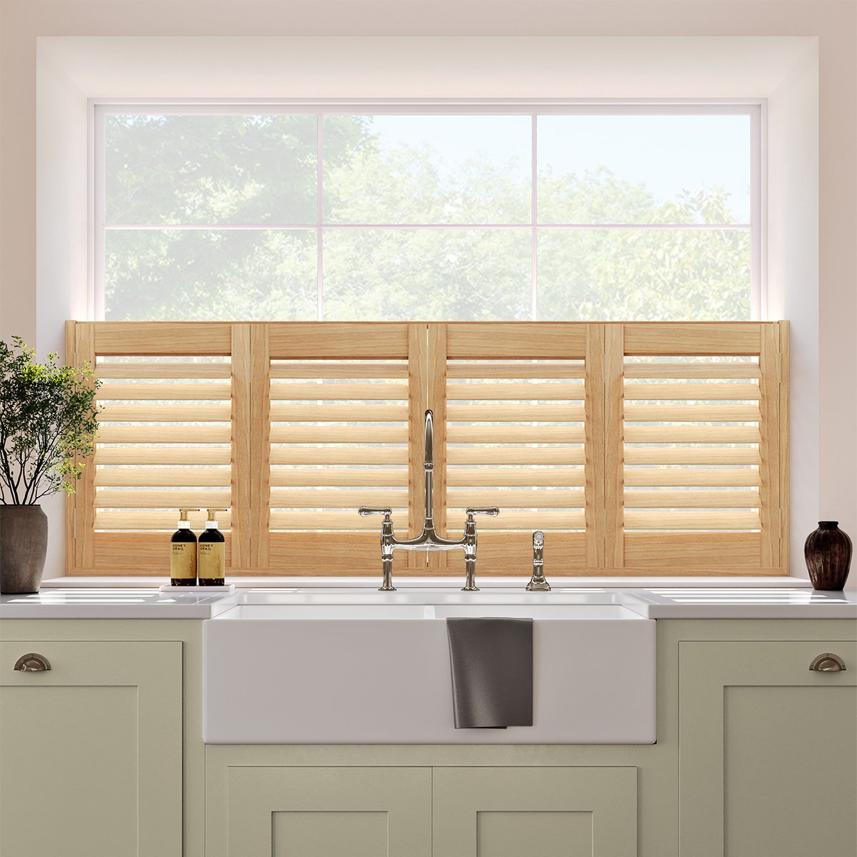 Image of Natural Café Style Shutter