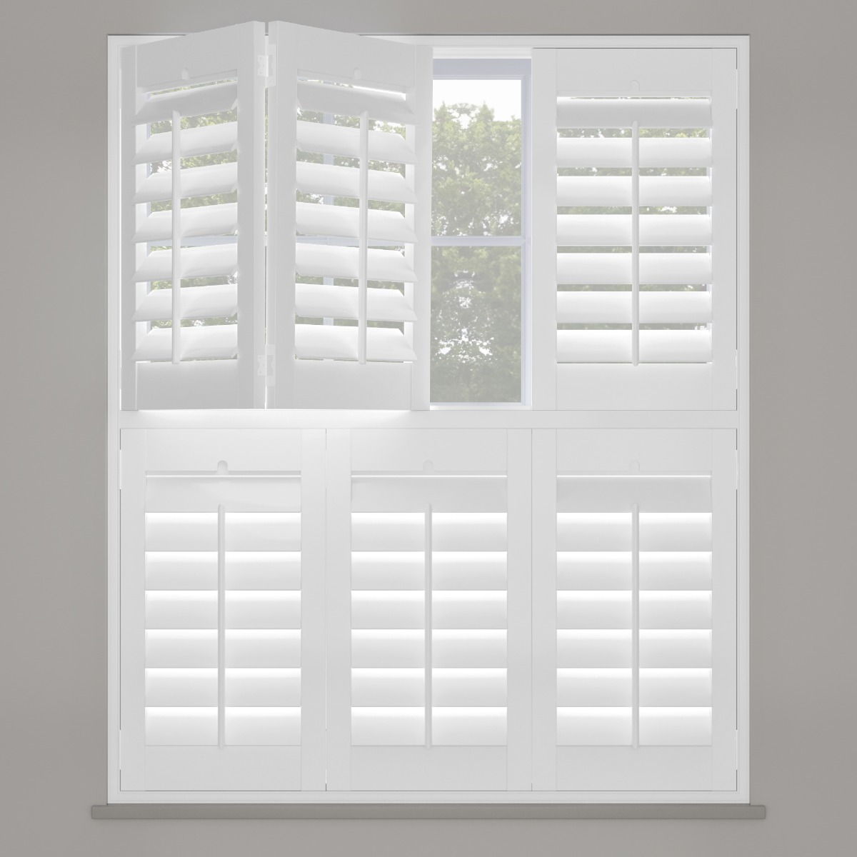 Vivid White Tier On Tier Shutter