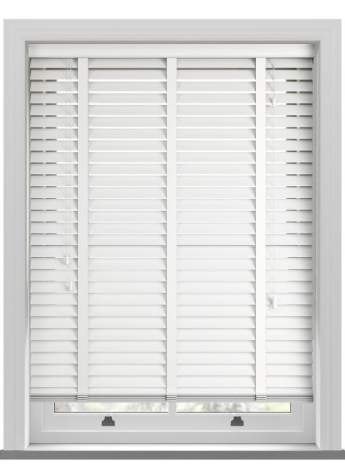 Wooden Venetian Blind White 35 mm mounting accessories included numerous sizes 