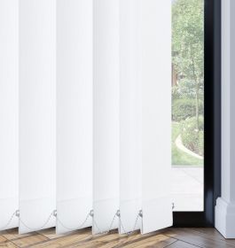 Raya White Replacement Vertical Slats