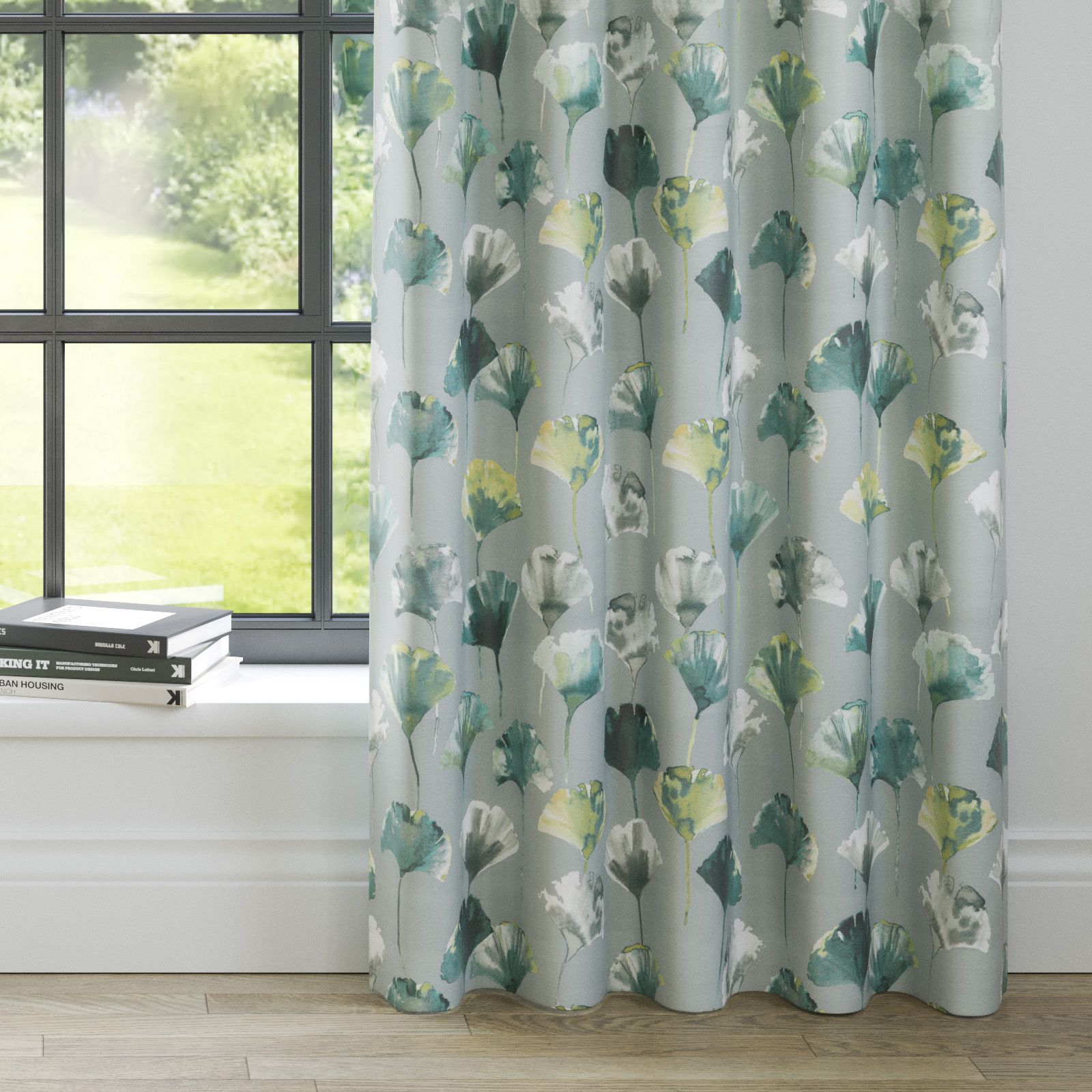 Malibu Camarillo Chartreuse Pencil Pleat Curtains Swift Direct Blinds