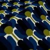 Orla Kiely Florida Navy Whale Eyelet Curtain
