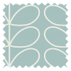 Orla Kiely Jumbo Linear Stem Aqua Pencil Pleat Curtain
