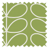 Orla Kiely Jumbo Linear Stem Chalky Green Pencil Pleat Curtain