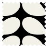Orla Kiely Jumbo Solid Stem Black Pencil Pleat Curtain