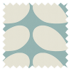 Orla Kiely Jumbo Solid Stem Duckegg Pencil Pleat Curtain