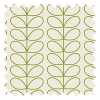 Orla Kiely Linear Stem Dark Grass Green Pencil Pleat Curtain