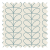 Orla Kiely Linear Stem Dark Powder Blue Eyelet Curtain