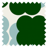 Orla Kiely Shadow Flower Jade & Duckegg Roman Blinds