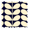Orla Kiely Solid Stem Whale Pencil Pleat Curtain