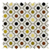 Orla Kiely Spot Flower Ditsy Yellow Multi Eyelet Curtain