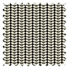Orla Kiely Tiny Stem Black Pencil Pleat Curtain
