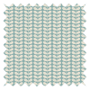 Orla Kiely Tiny Stem Duckegg Pencil Pleat Curtain