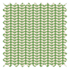 Orla Kiely Tiny Stem Green Pencil Pleat Curtain
