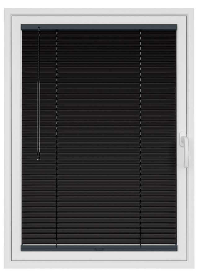 Jet Black StickFitLite Aluminium Blind