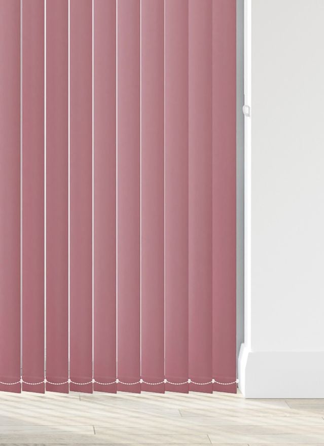 Bella Rosewood Pink Vertical Blinds