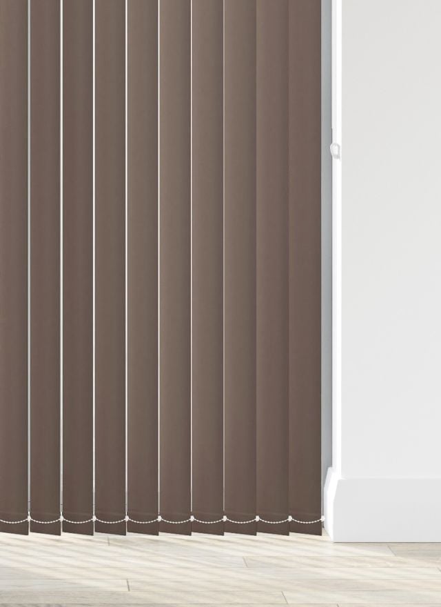 Bella Mushroom Brown Vertical Blinds