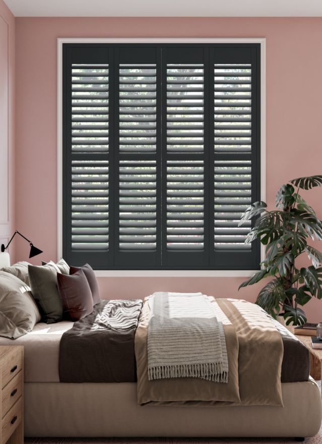 Black Grey Full Height Shutter