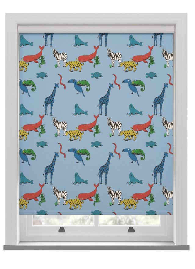 Cath Kidston Animals Mid Blue Roller Blind
