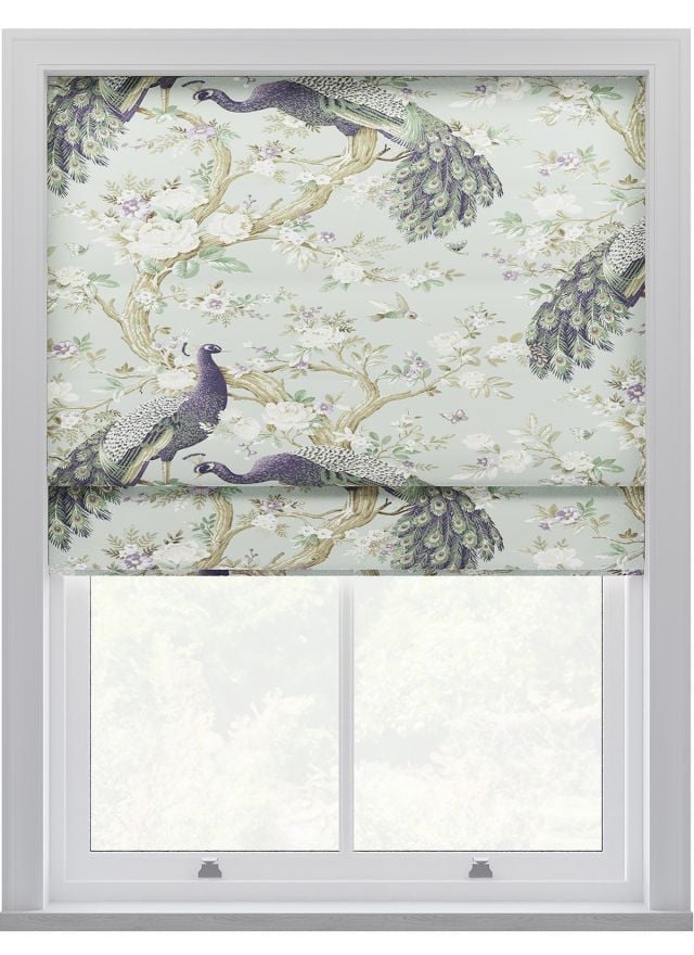 Laura Ashley Belvedere Duck Egg Roman Blind