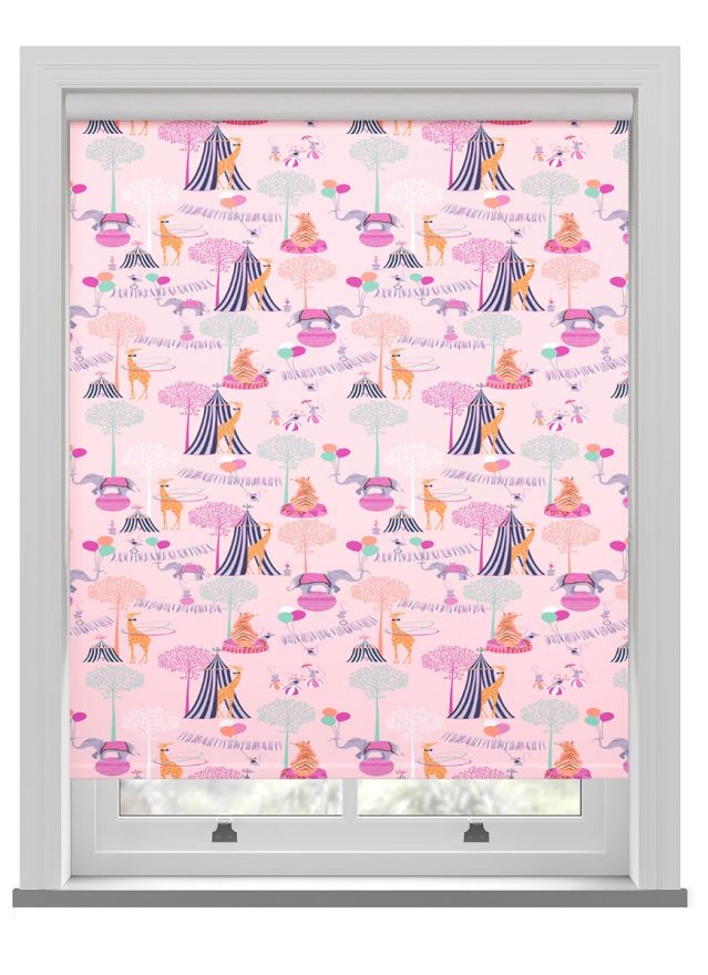 Sara Miller Circus Pink Roller Blind