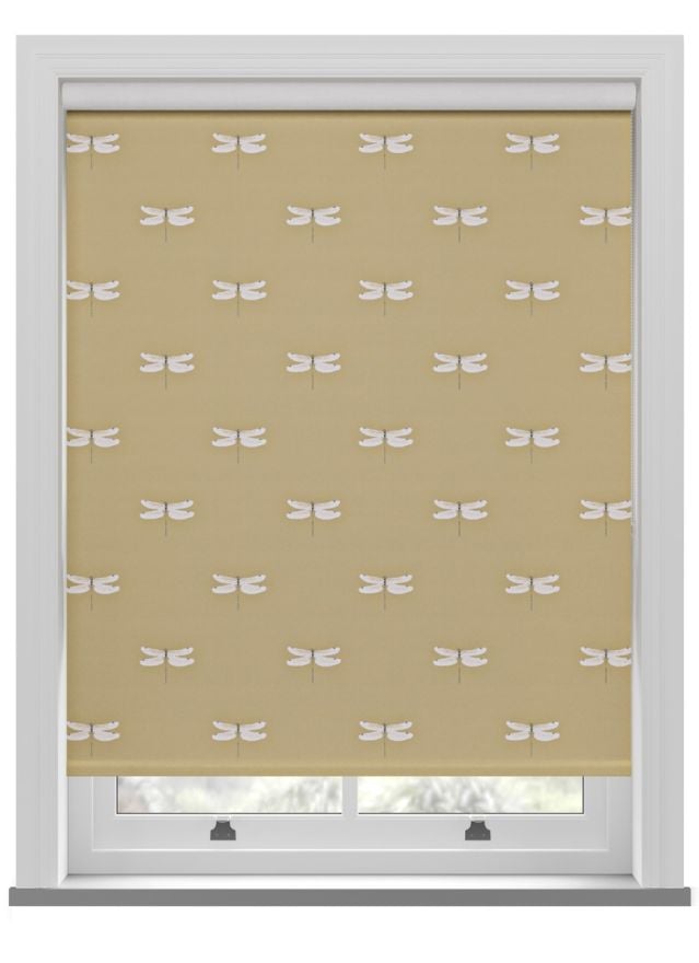 Sophie Allport Dragonfly Deep Mustard Roller Blind