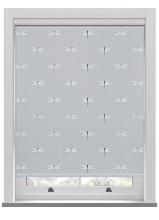 Sophie Allport Dragonfly Grey Blue Roller Blind