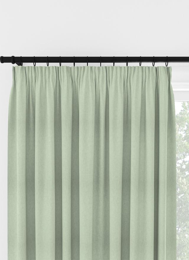 Laura Ashley Easton Sage Pencil Pleat Curtain