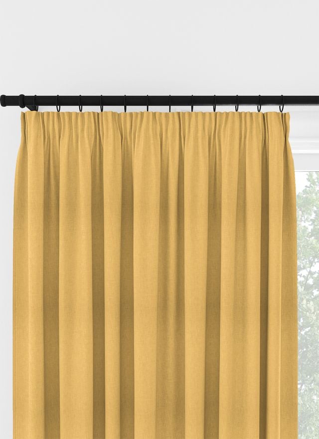 Laura Ashley Easton Sunshine Pencil Pleat Curtain