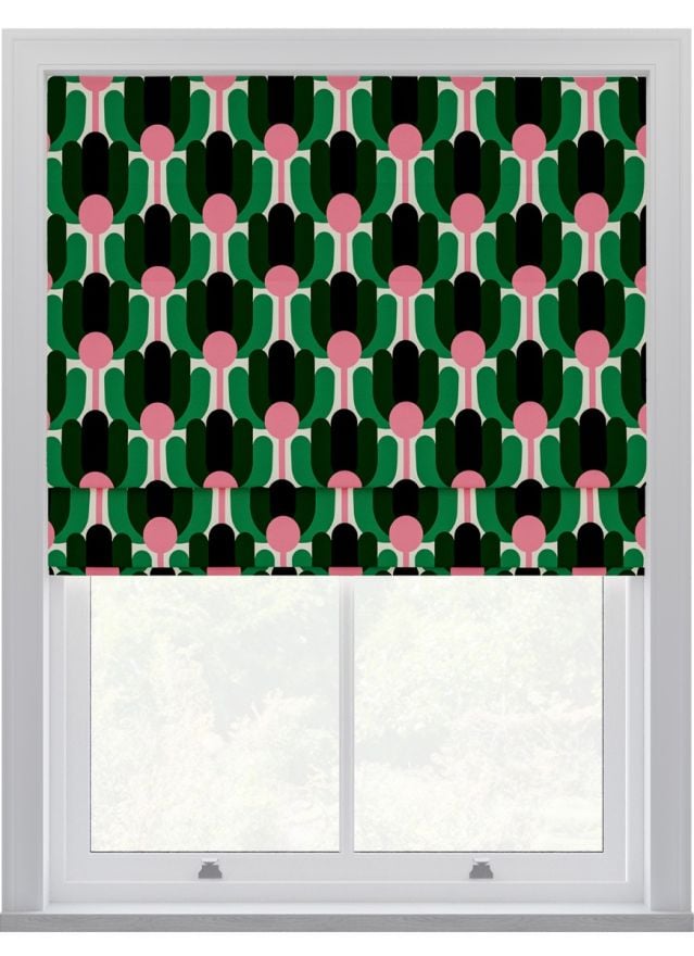 Orla Kiely Florida Jade Roman Blinds