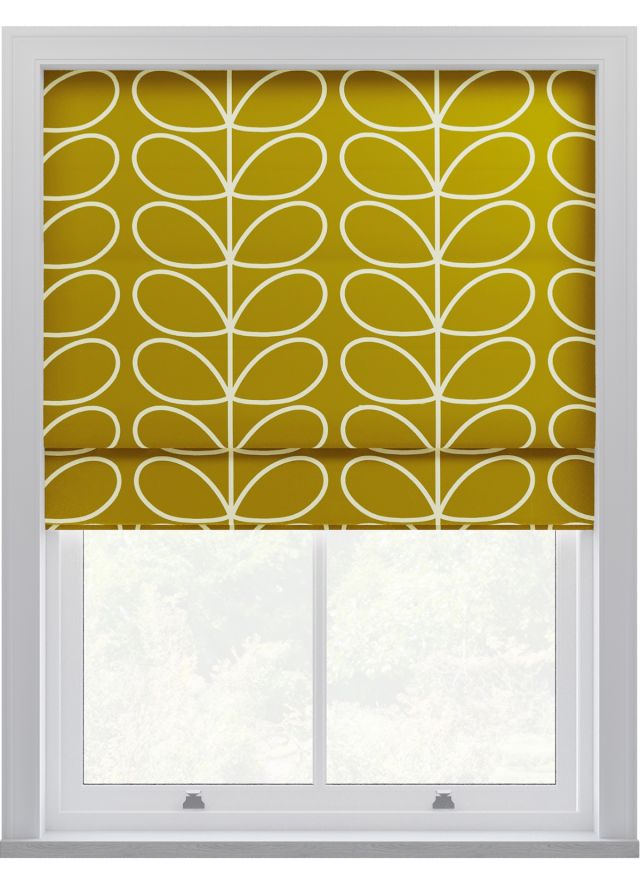 Orla Kiely Jumbo Linear Stem Seagrass Roman Blinds