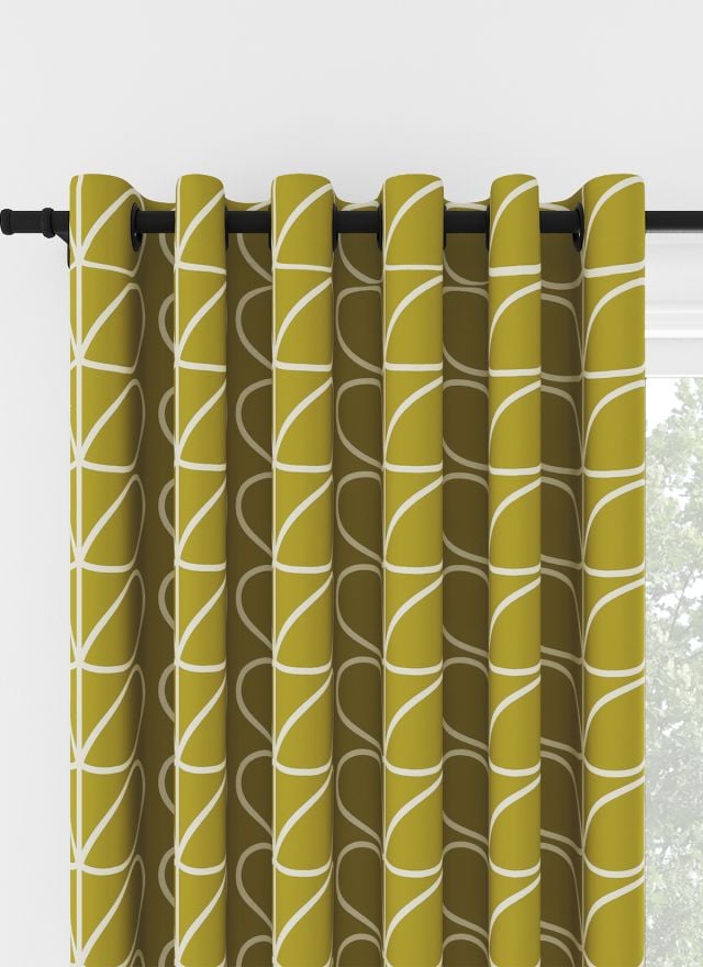 Orla Kiely Jumbo Linear Stem Seagrass Eyelet Curtain