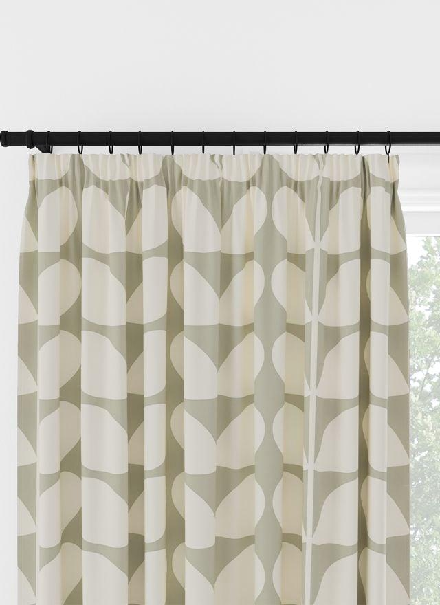 Orla Kiely Jumbo Solid Stem Pebble Pencil Pleat Curtain