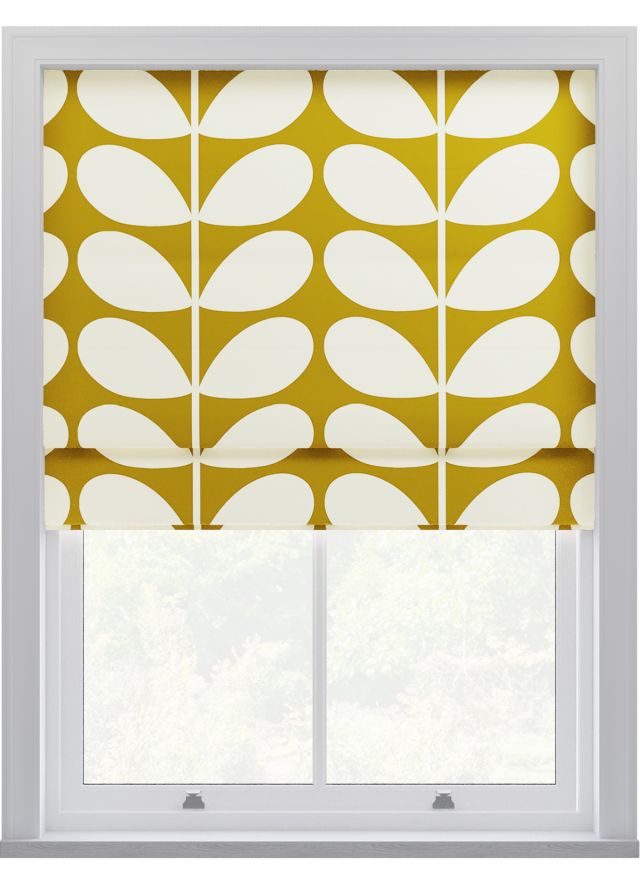 Orla Kiely Jumbo Solid Stem Seagrass Roman Blinds