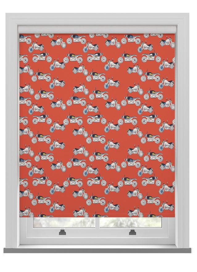 Cath Kidston Kids Motorbikes Red Roller Blind