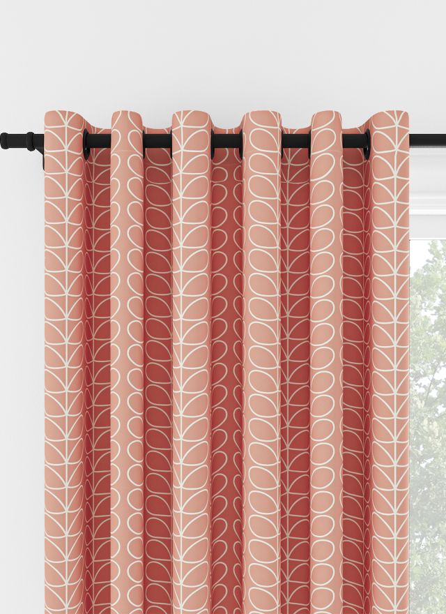 Orla Kiely Linear Stem Bubblegum Eyelet Curtain