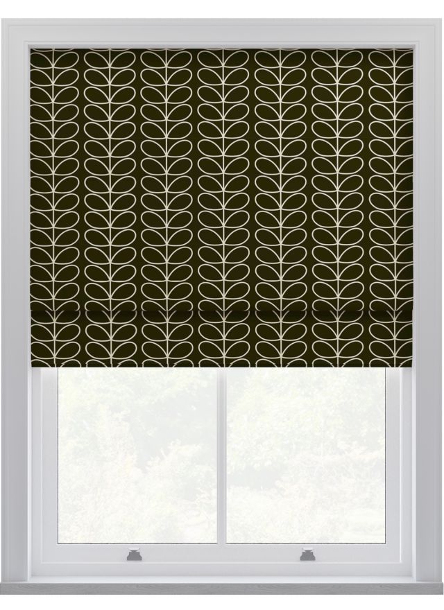 Orla Kiely Linear Stem Kelp Roman Blinds