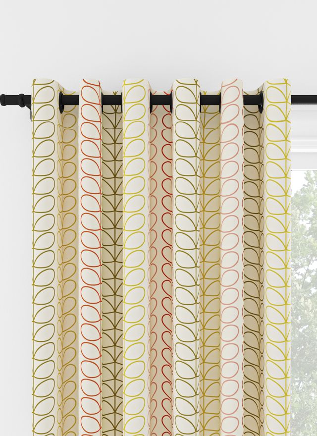 Orla Kiely Linear Stem Multi Eyelet Curtain