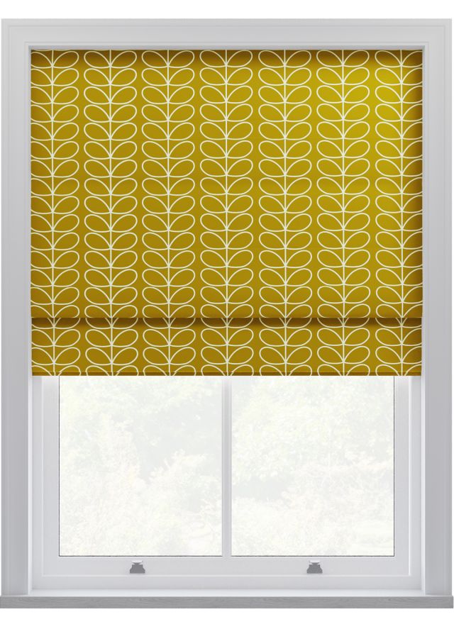 Orla Kiely Linear Stem Seagrass Roman Blinds