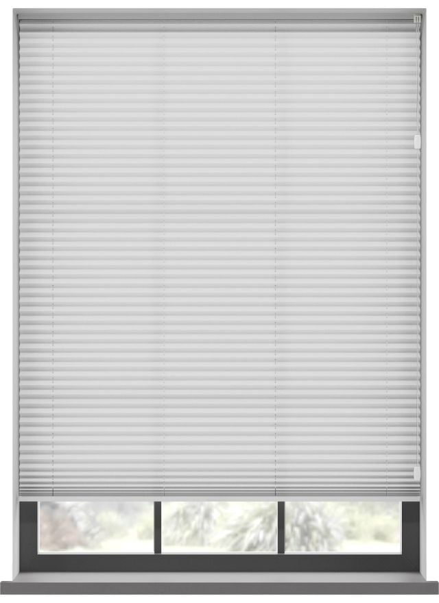 Mako White Cotton Pleated Blind
