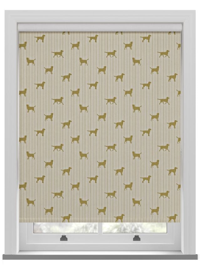 Emily Bond Marley Gold Roller Blind