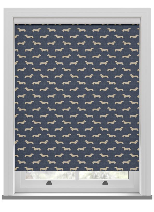Emily Bond Peggy Indigo Roller Blind