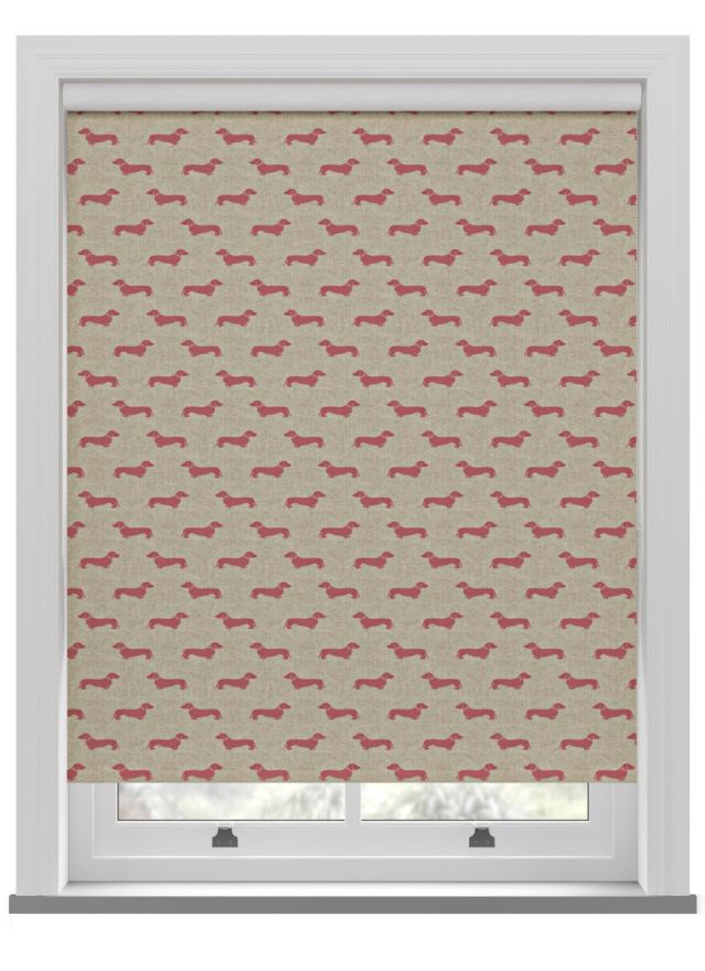 Emily Bond Peggy Raspberry Roller Blind