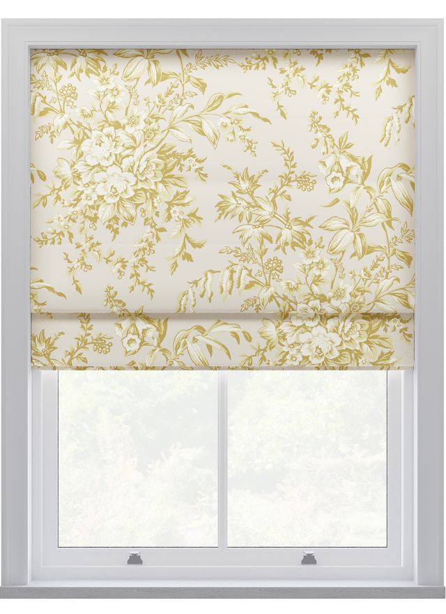 Laura Ashley Picardie Gold Roman Blind