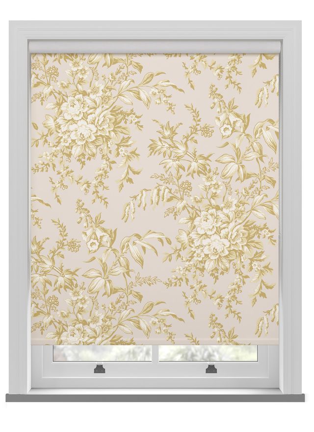 Laura Ashley Picardie Gold Roller Blind