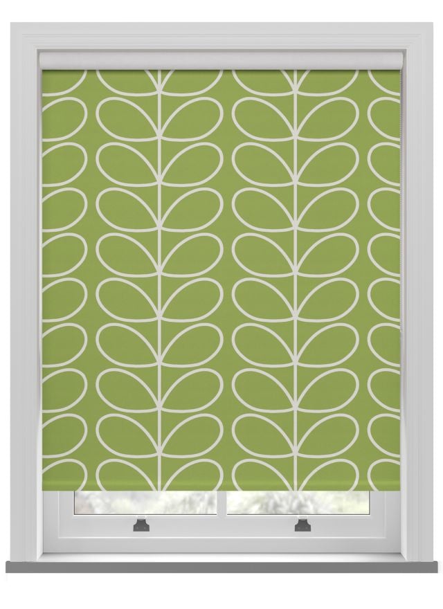 Orla Kiely Jumbo Linear Stem Chalky Green Roller Blind