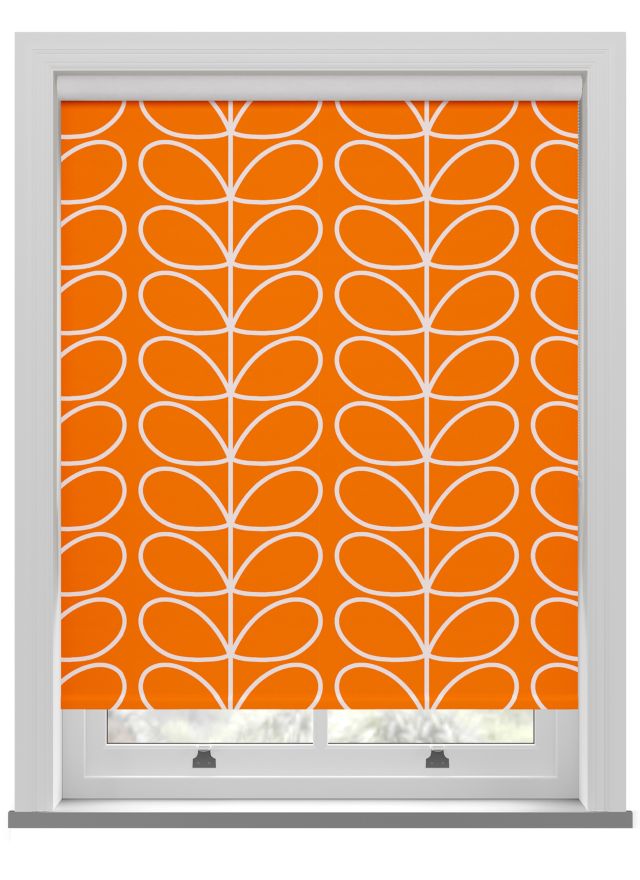 Orla Kiely Jumbo Linear Stem Persimmon Roller Blind