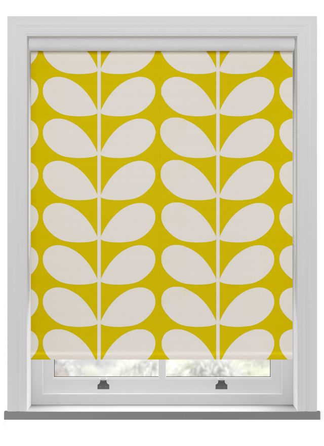 Orla Kiely Solid Stem Yellow Roller Blind