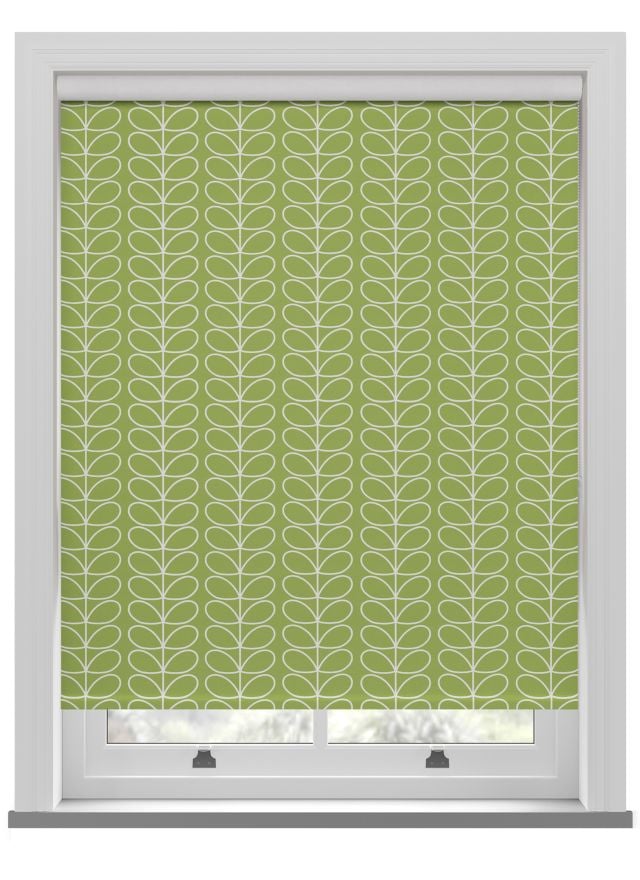 Orla Kiely Linear Stem Chalky Green Roller Blind